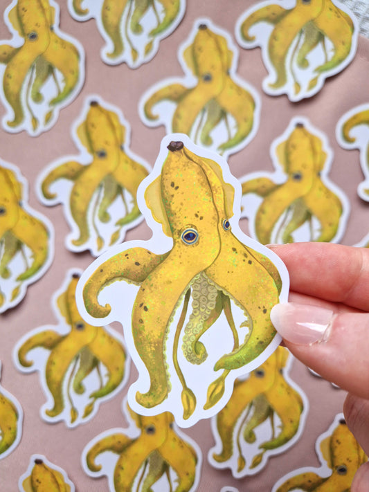 Banana Squid Sticker