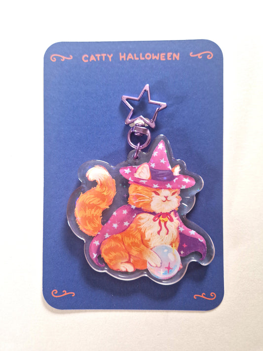 Witchy Cat Schlüsselanhänger
